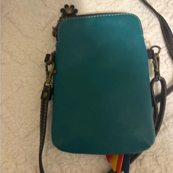 Chala Convertible Woman's Purse
Pouch Crossbody Parrot
Handbag Turquoise - Picture 2 of 3